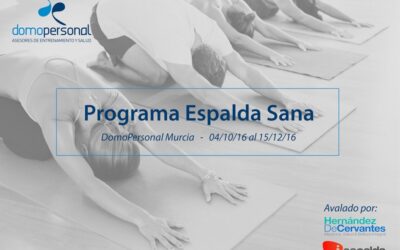 Programa espalda sana DomoPersonal Murcia