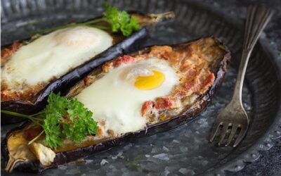 Domo-Receta de otoño: Huevos al nido en berenjena