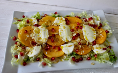 Domo-Receta de otoño: Ensalada de persimón y granada