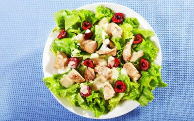 Domo-Receta de Julio: Ensalada de pollo y cerezas con garbanzos