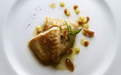 Receta Lubina con piña e hinojo