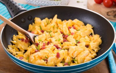 Huevos revueltos con jamón